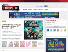 Tablet Screenshot of latinoscoop.com